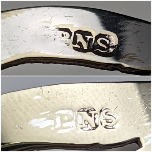 British Vintage Silver Plated Napkin Ring Pair